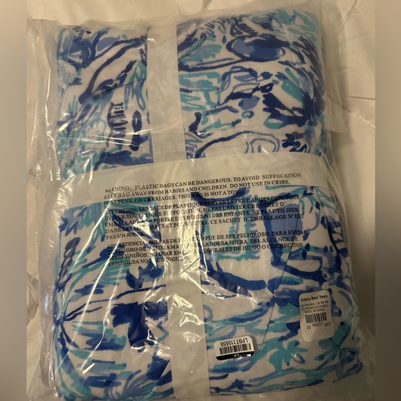 Lilly Pulitzer Elephant Appeal King Duvet Cover pottery barn teen - Picture 3 of 3